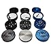 Miami Grind - Chromium Herb Grinder - Pollen Catcher, Scraper, 4 Piece Spice Mill (Black)