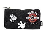 Disney Mickey Mouse Patches Denim Pencil Case by Loungefly (Black Denim)