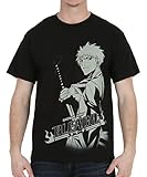 Ripple Junction Bleach Ichigo Stare Adult Black T-shirt