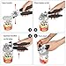 Manual Can Opener, Smooth Edge Can Opener, Heavy Duty Manual Tin Bottle Opener with Soft Grips Handles & Easy Turn Knob For Home Kitchen Restaurants. (R8)
