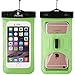 uFashion3C [Non-Float] Waterproof Cell Phone Case Dry Bag Pouch [With Headphone Jack,Armband,Lanyard] for iPhone 6,6S,6 Plus,6S Plus, Samsung Galaxy S8,Plus,S7,S6,Edge,Note 3,4,5,8, LG G5,G6 (Green)