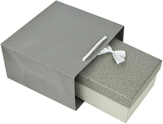 Amazon Com Kylin Express Decorative Gift Box Gift Wrap Favor Boxes Present Packaging Gift Bag Deep Grey Home Kitchen