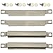 4 Pack 05592 Stainless Steel Metals Crossover Burner Replacement BBQ for Select Gas Grill Models by Charbroil, Kenmore and Others