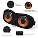 HYCLES Sleep Mask with 3D Angel Eye Labeling & Ear Plugs Ultra lightweight Eye Mask Polyster Eyeshade Adjustable Strap Blindfold for Men Women and Kids