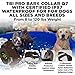 Q7 Pro - Professional Bark Collar Rechargeable, Microprocessor Smart Detection Module with Three Anti-Barking Modes: Beep/Vibration for Small, Medium, Large Dogs All Breeds - IPx7 Waterproof