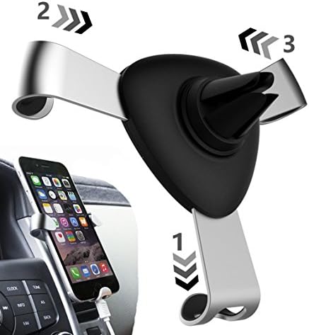 Dreemu Universal Air Vent Gravity Car Mount Holder, with Easy Swift-Snap Technology for Smartphones and Mini Tablets (Silver)