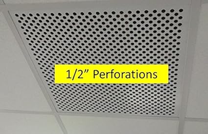 White Plastic Perforated Tile Return 4994w 090 375 Amazon Co