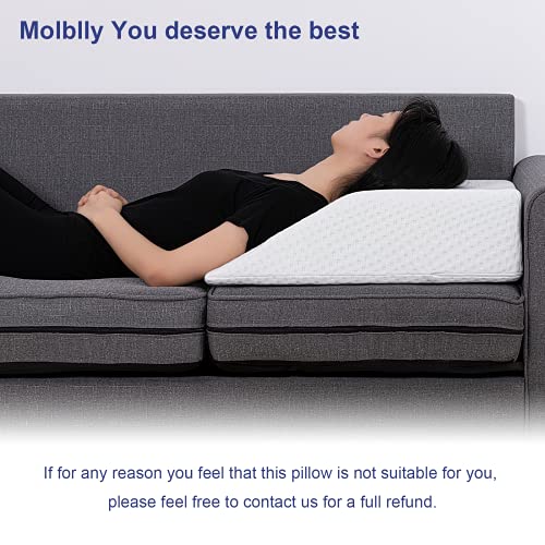 Leg Elevation Pillow Molblly Cooling Gel Memory Foam Knee Pillow High