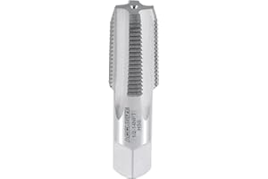 Accusize Industrial Tools 1/2 inch-14, 4 Flutes H.S.S. Taper Pipe Tap-Npt, 3-1/8 inch Oal, 1-3/8 inch Thread Length, American