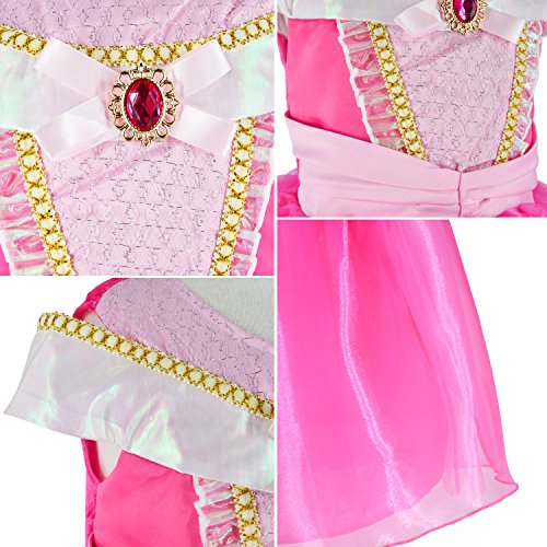 image for Party Chili Sleeping Beauty Princess Aurora Costume Girls Birthday Par