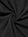 Allegra K Women's Scoop Neck Cut Out Shoulder Oversized Tunic Top XL Black