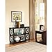 Black Occasional Console Sofa Table Bookshelf