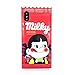 ChillNChic Milky Candy Wrapper Design Soft TPU Cases Covers for Apple iPhone X iPhoneX Red Girls Boy Kids Gift Fun Creative Cute Lovely Unique Novelty Japanese Cartoon Animation