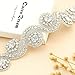 Crystal Rhinestone Applique Wedding Beaded Applique 1 Yard DIY Bridal Applqiues for Wedding Dress Embellishment Decoration