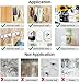 SANXIA Double Sided Adhesive Grip Tape, Traceless Transparent Gel Mat Tape Washable Removable and Reusable Sticky Anti-Slip Gel Tape for Photos Posters, Fix Carpet Mats or Office Wall