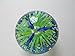 Green Glass Fish Tank Paperweight Sphere, Glow in The Dark, Green
