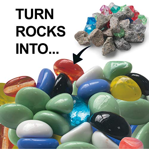 Leegol Electric Rock Tumbler Grit 5 Pounds Rock Polishing Walnut