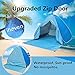 ihoven Pop-up Beach Tent, 2-3 Person Automatic Instant Setup Anti-UV Sun Shade Shelter 3 Seasons Light-Weight Backpacking Canopy Camping Dome Water-Proof Hiking Shelter Cabana Tent with Carrying Bag