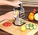 Utopia Kitchen Cheese Grater - 2 Pack - Vegetable Slicer - Stainless Steel - 6-Sides - 9.5 Inches Height - Rubber Handle - Non Slip Rubber Bottom