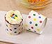 Webake Large Paper Baking Cup, 6oz Disposable Cupcake Muffin Cases, Jumbo Cupcake Liners, Set of 25 (Colorful dot)