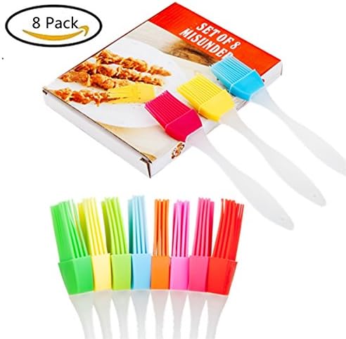 Silicone Basting Brush Set - MISUNDER 2017 Pastry Oil Brush, Set of 8, JA-003