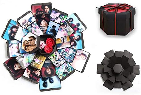 Eayse Explosion Box DIY Photo Album Scrapbooking Ceartive Handmade Gift Box for Valentine's Day Wedding Box Birthday Party Surprise Festival Gift