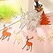 Pangda 8 Pieces Christmas Metallic Cutting Dies Embossing Dies Stencil, Include Snowflake, Christmas Tree and Reindeer Metal Mould for DIY Crafts