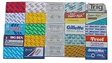 25 FEATHER BLUEBIRD ASTRA SHARK LORD DERBY BIC NACET Blade Sampler