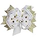 juDanzy Large Gold Bow Hair Clip for Girls