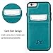 Y&J Case for iPhone 6 6s (4.7 inch) JY Smart PU Leather Slim Fit Snap On Executive Wallet Card Case for iPhone 6 6s (LightSkyblue)