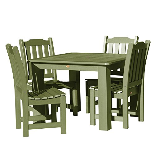 Highwood AD-DNL44-SGE Lehigh 5-Piece Square Dining Set 42-Inch 5, Dried Sage