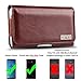 J&D Holster Compatible for Galaxy Note 8 / Galaxy Note 9 Holster with Belt Clip, PU Leather Holster Pouch and ID Wallet Case for Samsung Galaxy Note 8 Case (for Naked Phone or Slim Case on)