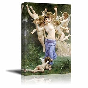 Invation by William Adolphe Bouguereau Stretched Framed 32...