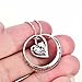 YFN Sterling Silver I Love You to the Moon and Back Heart Pendant Necklace 18