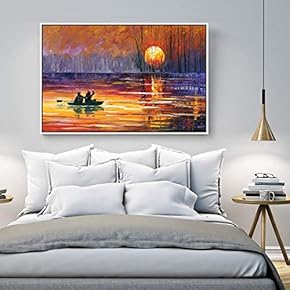 Floating Framed Canvas Wall Art for Living Room, Bedroom Scenery Canvas Prints for Home Decoration Ready to Hang - 16x24 inches