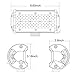 LED Pods, OFFROADTOWN 2pcs 4'' 128W LED Work Light Bar