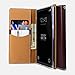 Galaxy Note 8 Case (2017), DesignSkin [Classic Basic]: Premium 100% Handmade Genuine Leather Wallet Flip Folio Unique Style Full Protective Cover Card Slot Cash Pocket Storage Strap Hole (Dark Brown)