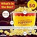 Greaseproof, Retro 85oz Popcorn Buckets 50 Pack. Reusable and Durable Pop Corn Tubs in Red Yellow. Large Disposable Containers Perfect For Movie Night, Theme Party, Theater, Carnivals & Fundraisers
