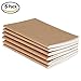 Traveler Notebook refill(Set Of 5), 320 Pages per insert.100gsm Thick Travel notebook Possport size insert (5.3