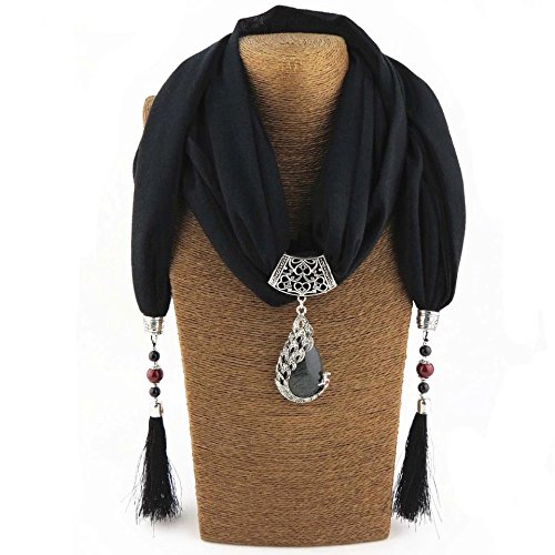satyam kraft pendant necklace scarf