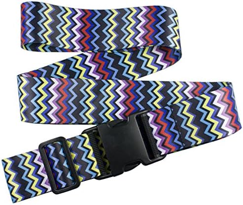 1 PC Oliveland Adjustable Asorted Chevron Luggage Straps Suitcase Belt up to 75.5 Inches (1pcassortedchev)