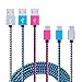 USB Type C Cable, Sixsim 3 Pack 6ft Nylon Braided USB C Charger Cable for Google ChromeBook Pixel, Nexus 6P 5X, OnePlus 3 2, LG V20 G5, Asus ZenFone 3, New Macbook, Samsung S8, ZTE ZMax Pro and More