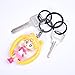 Sumind 40 Pieces Flat Key Rings Metal Split Rings Keyrings Keychain Ring for Car Home Keys Attachment, 1 and 1.25 Inch, Black