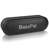 BassPal i30 Wireless Bluetooth Speaker, 20W Outdoor Portable Stereo with HD Audio and Enhanced Bass, 24-Hour Playtime, 66ft Bluetooth Range, TF Card Slot, Dual-Driver Speaker for Beach, Travel, Party