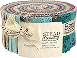 Eleanor Burns Homestead Country Pinwheel 40 2.5-inch Strips Jelly Roll Benartex, Assorted
