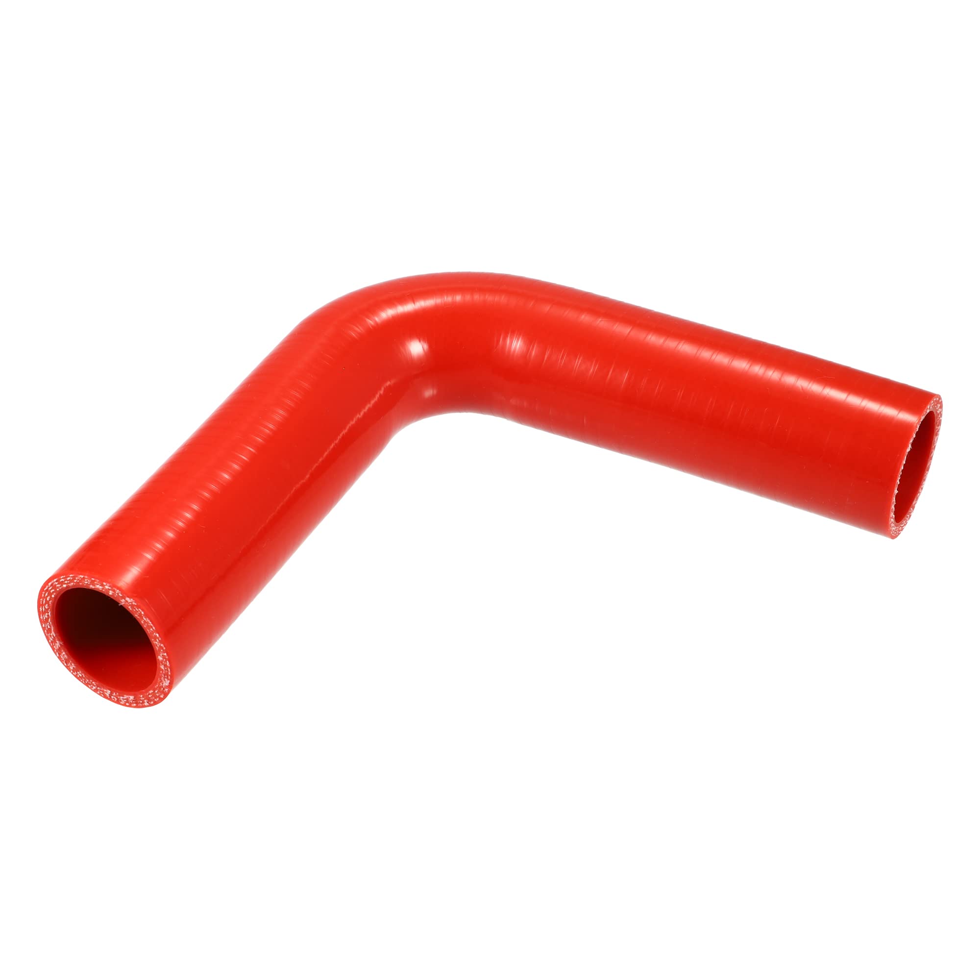 Photo 1 of X AUTOHAUX 35mm 1.38" ID 90 Degree Elbow Silicone Reducer Hose Pipe Bend Turbo Water Intercooler Red