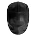 LETHMIK Genuine Deerskin Flat Cap Irish Newsboy Ivy Hat Unique Cabbie Driving Cap Black & Brown-XXL