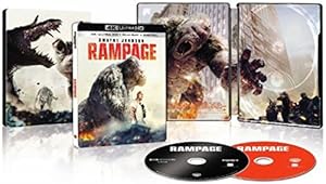 Image of Rampage 4K Ultra HD + Blu-Ray SteelBook Best Buy Exclusive Dwayne Johnson Rock