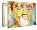 Large Canvas Print Wall Art – Bubblegum Girl – 40x30 Inch Abstract Canvas Picture Stretched On A Wooden Frame – Giclee Canvas Printing – Hanging Wall Deco Picture / e10860