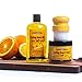 CLARK'S Finishing Kit - All 3 products in one convenient set | Orange-Lemon Scent | CLARK'S Cutting Board Oil (16 oz), Cutting Board Wax (10oz) & Applicator
